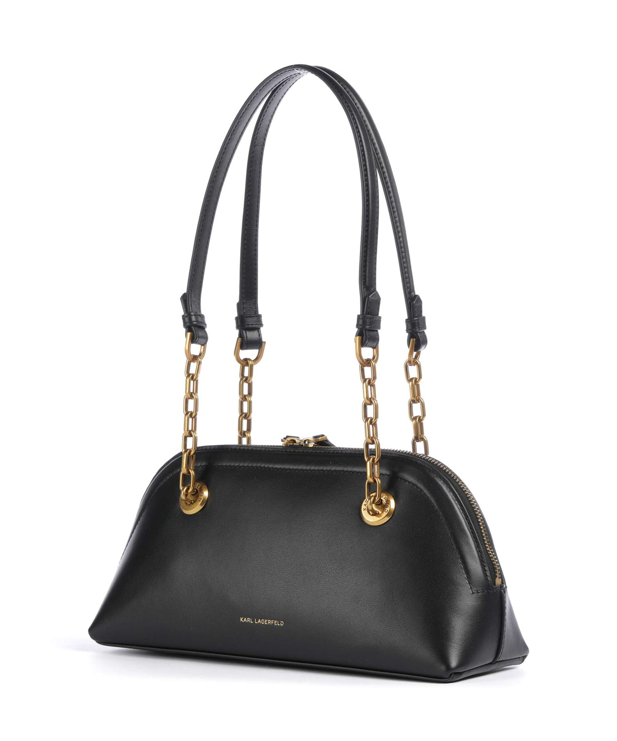 Karl Lagerfeld K/Autograph Bowling Small Shoulder bag black/gold