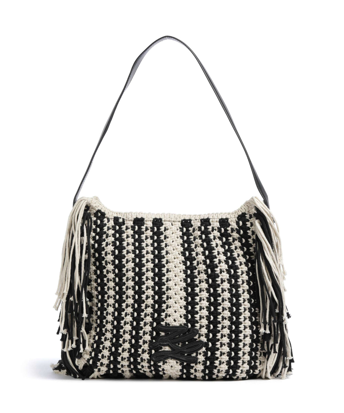 Karl Lagerfeld K/Autograph Hobo bag black/white
