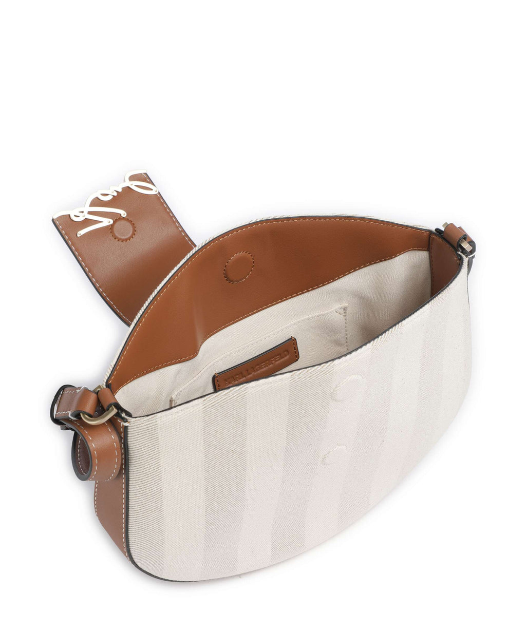 Karl Lagerfeld K/Signature Shoulder bag natural canvas/tan