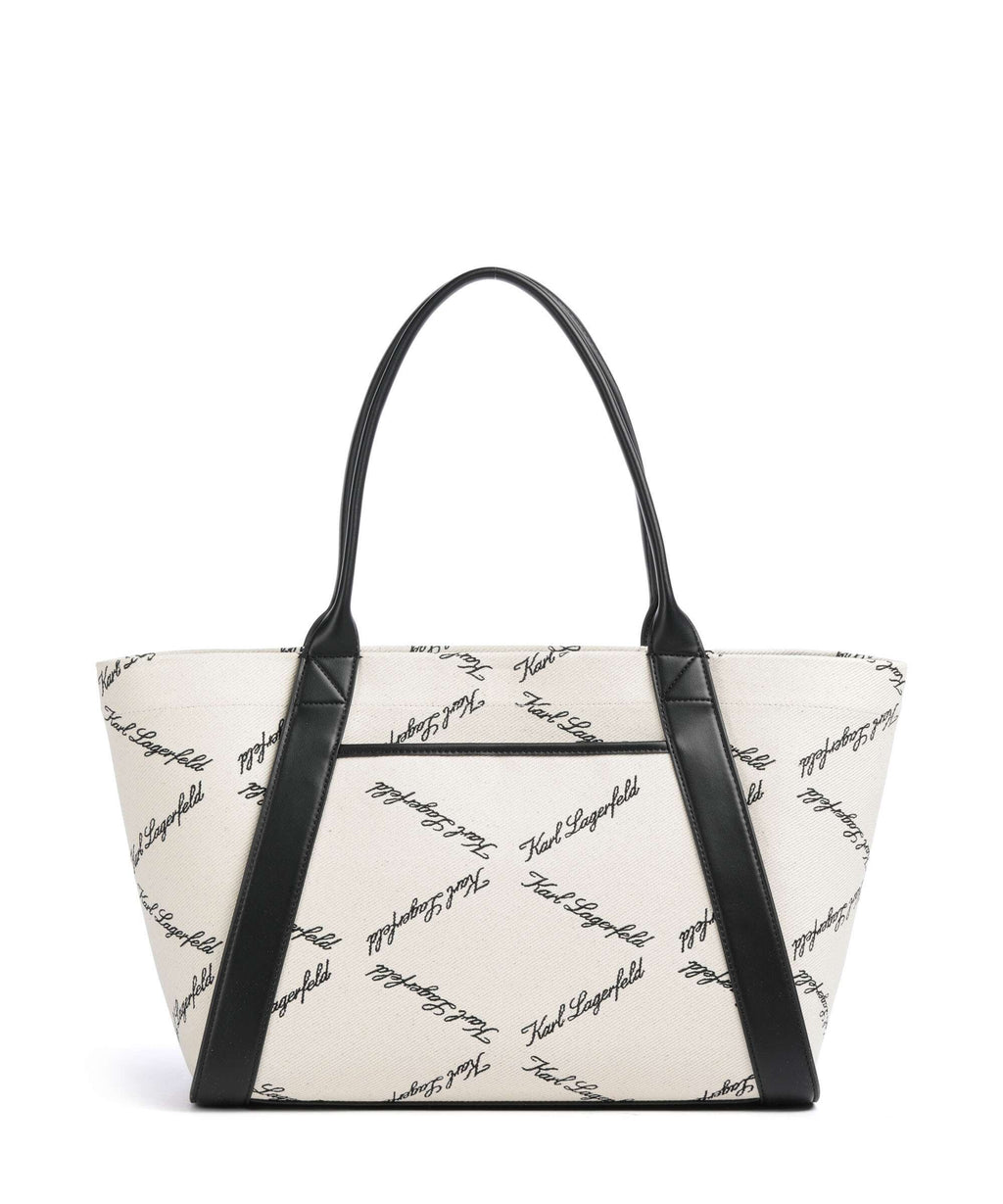 Karl Lagerfeld K/Ville Small Tote bag natural canvas/black