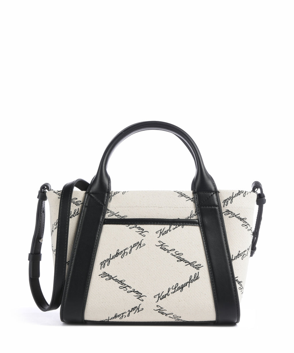 Karl Lagerfeld K/Ville Small Handbag natural canvas/black