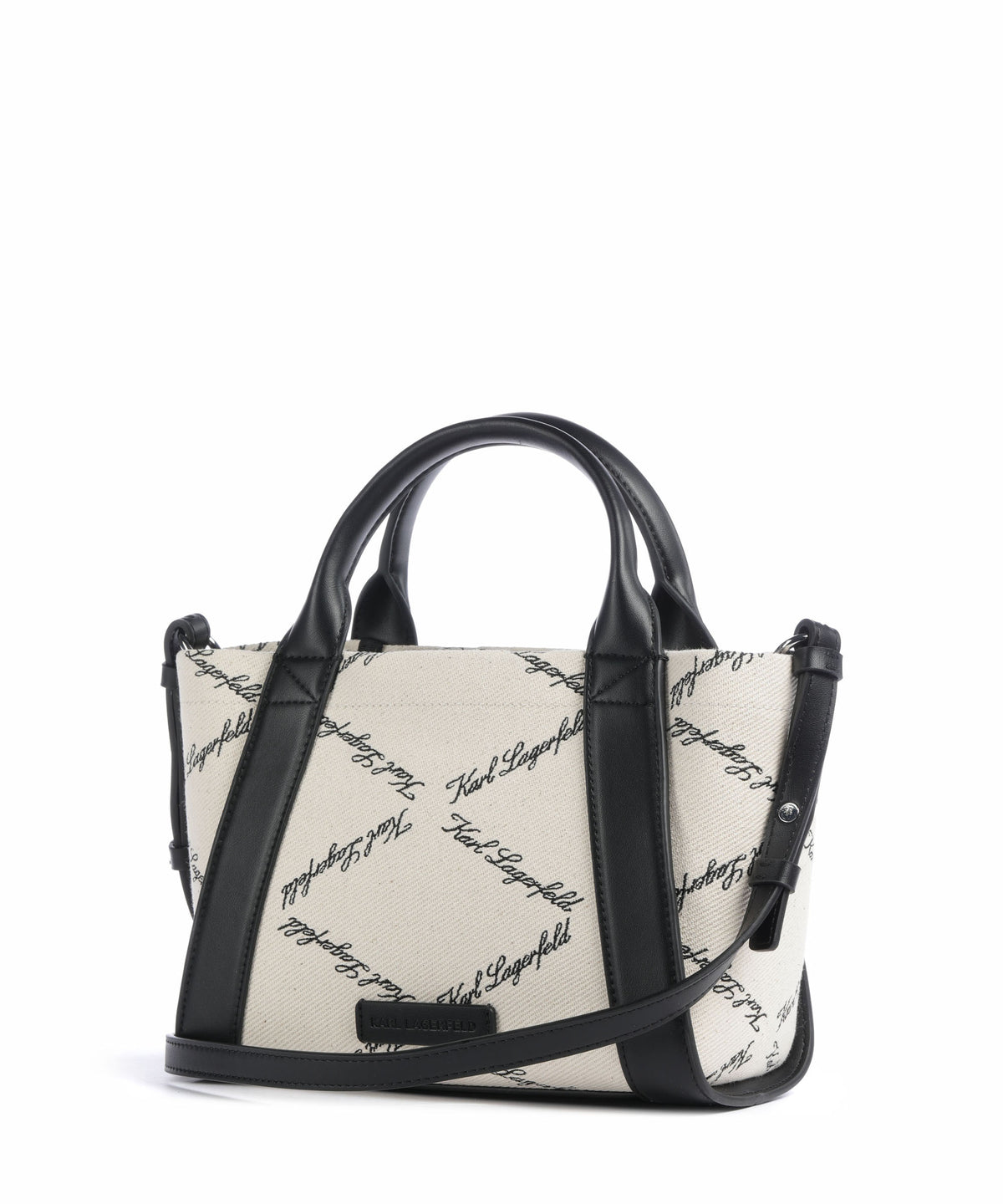 Karl Lagerfeld K/Ville Small Handbag natural canvas/black