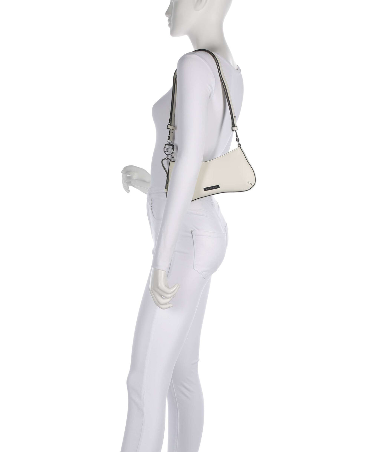 Karl Lagerfeld Ikon Smooth Shoulder bag off white