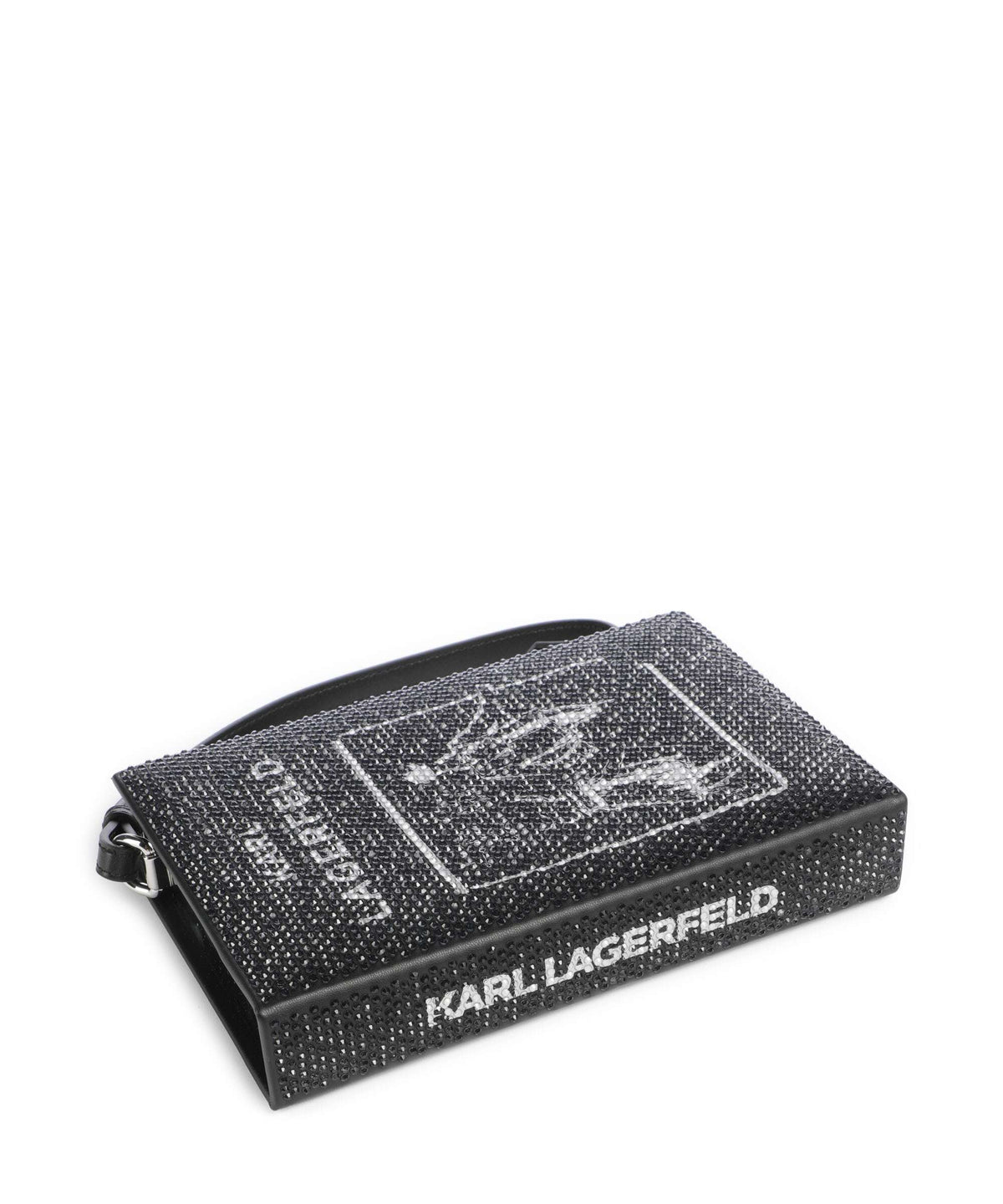 Karl Lagerfeld K/Soiree Book Shoulder bag black embellishment