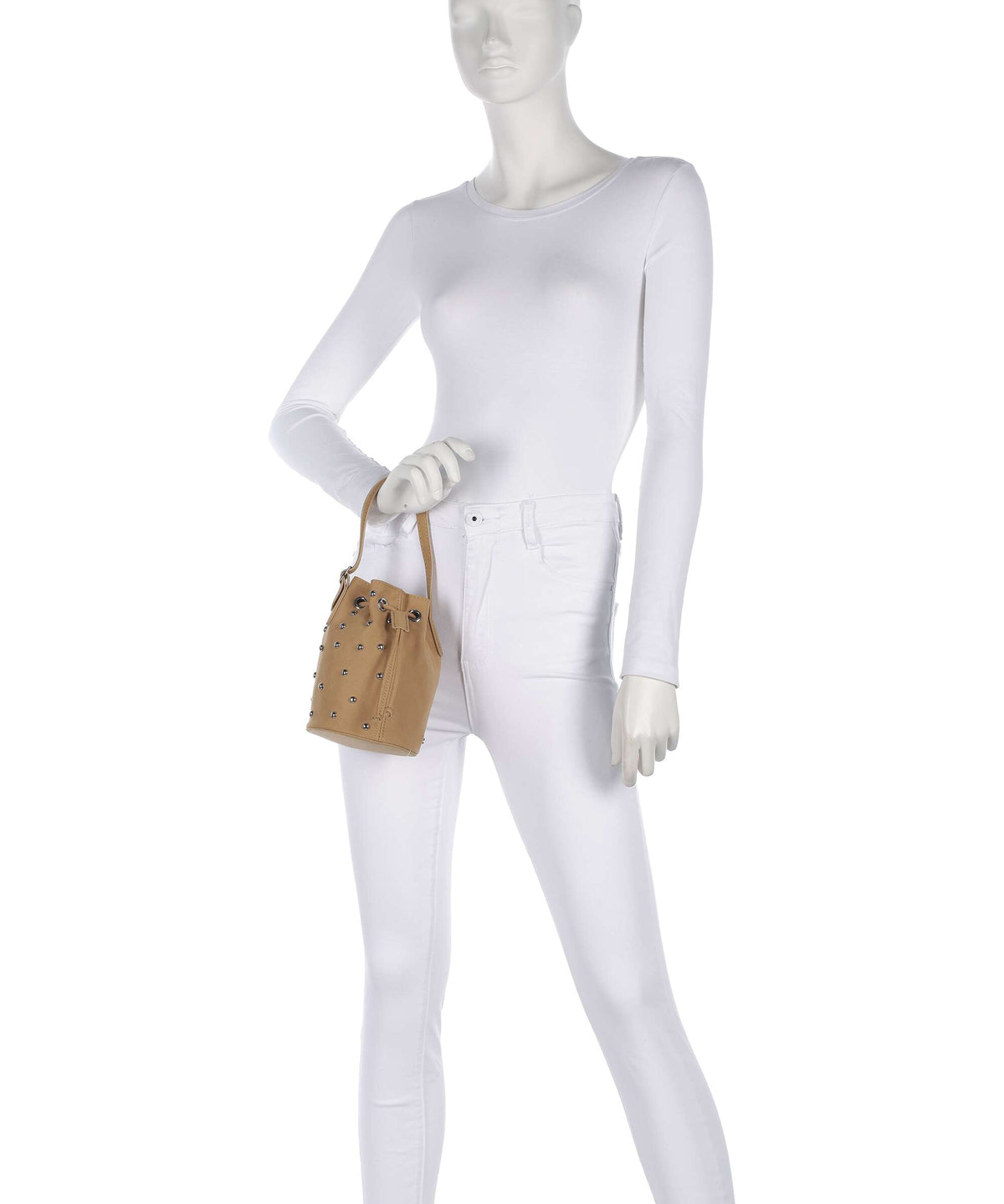 Steve Madden BSUNRAY Bucket bag tan/silver