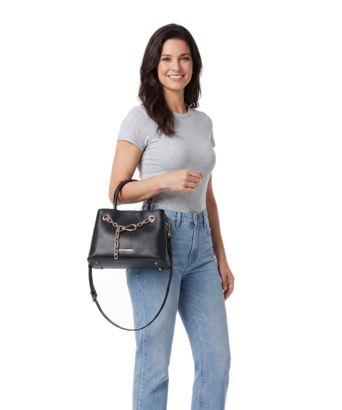 Steve Madden BROSALY Handbag black/gold