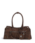 Steve Madden BRAVYN-S Shoulder bag chocolate/silver