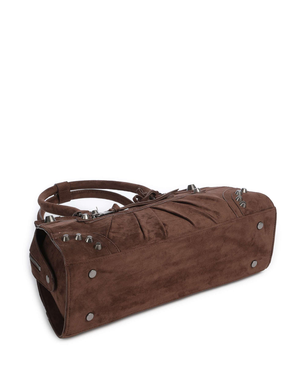 Steve Madden BRAVYN-S Shoulder bag chocolate/silver
