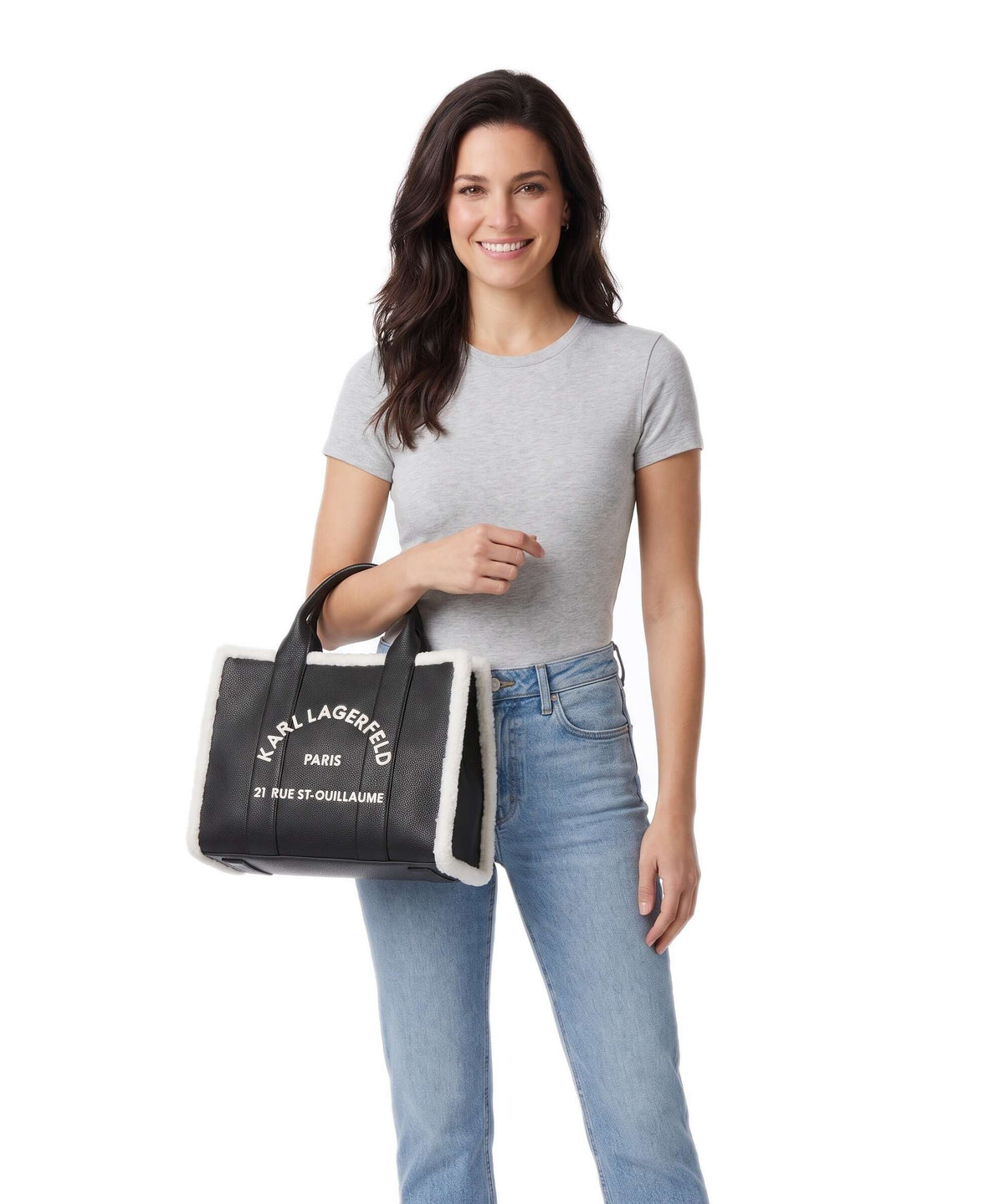 Karl Lagerfeld K/Rue St Guillaume Medium Handbag black