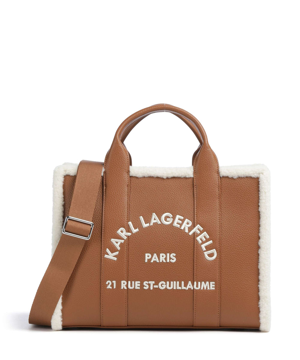 Karl Lagerfeld K/Rue St Guillaume Medium Handbag dark tan
