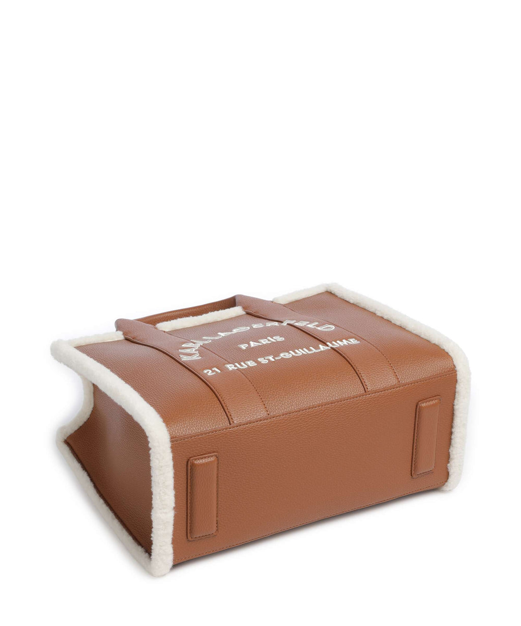 Karl Lagerfeld K/Rue St Guillaume Medium Handbag dark tan