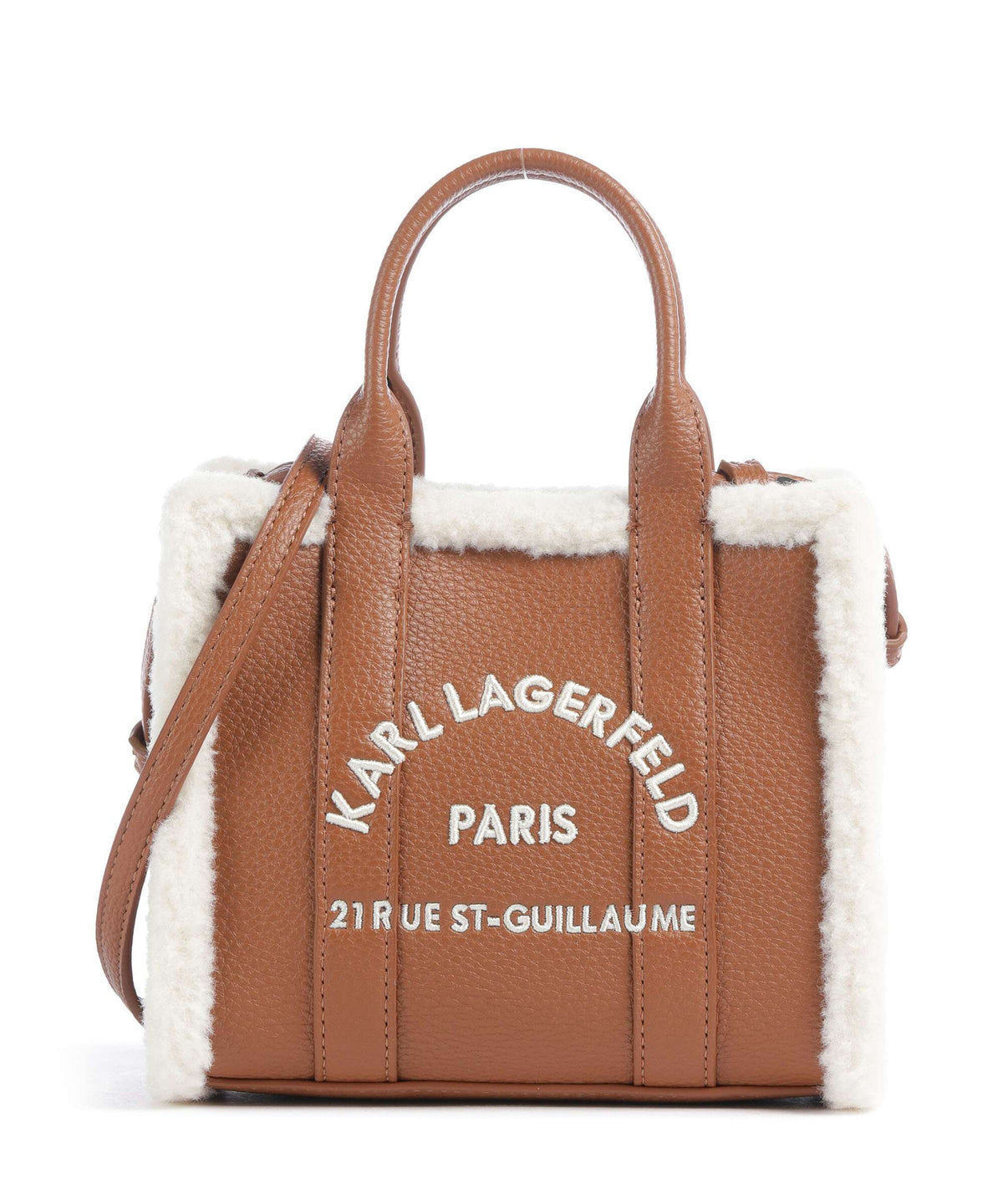 Karl Lagerfeld K/Rue St Guillaume Mini Crossbody bag dark tan