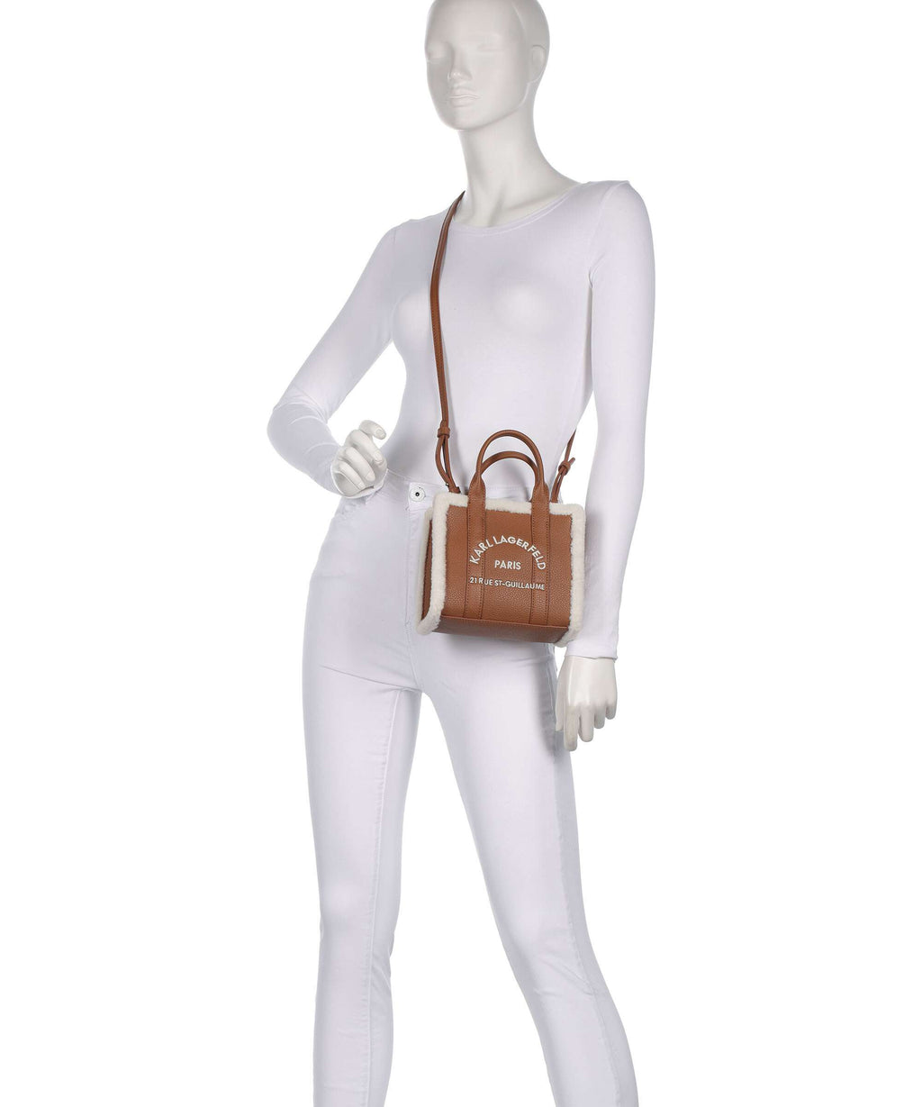 Karl Lagerfeld K/Rue St Guillaume Mini Crossbody bag dark tan