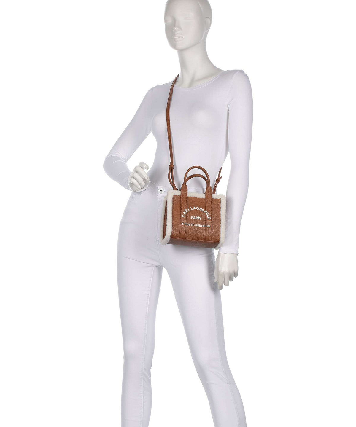 Karl Lagerfeld K/Rue St Guillaume Mini Crossbody bag dark tan