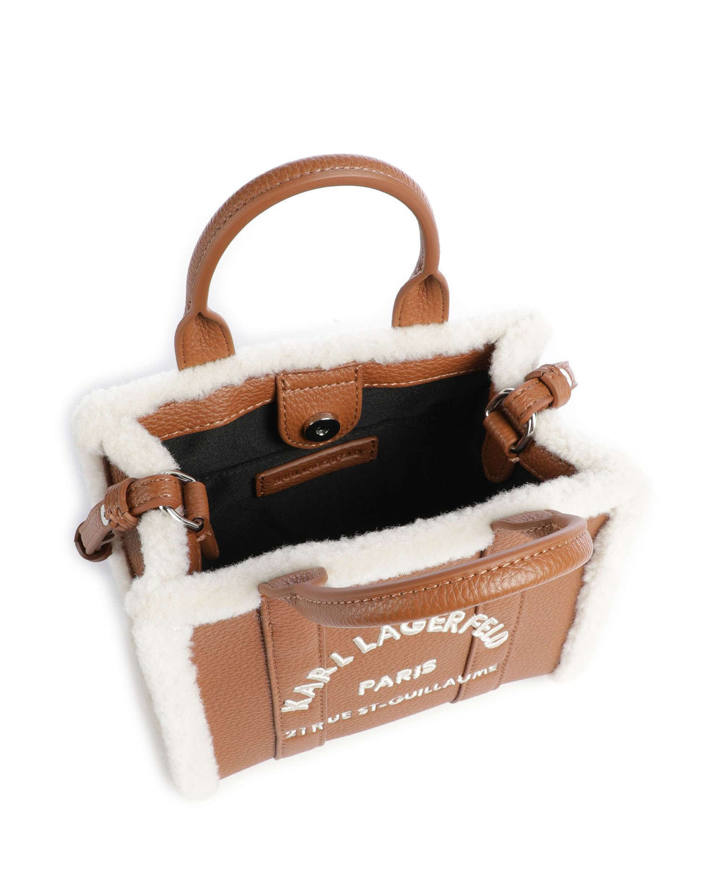 Karl Lagerfeld K/Rue St Guillaume Mini Crossbody bag dark tan