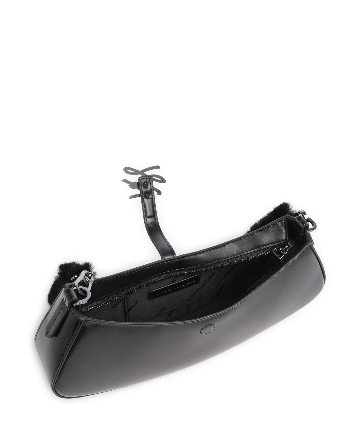 Karl Lagerfeld K/Autograph Small Shoulder bag black gunmetal
