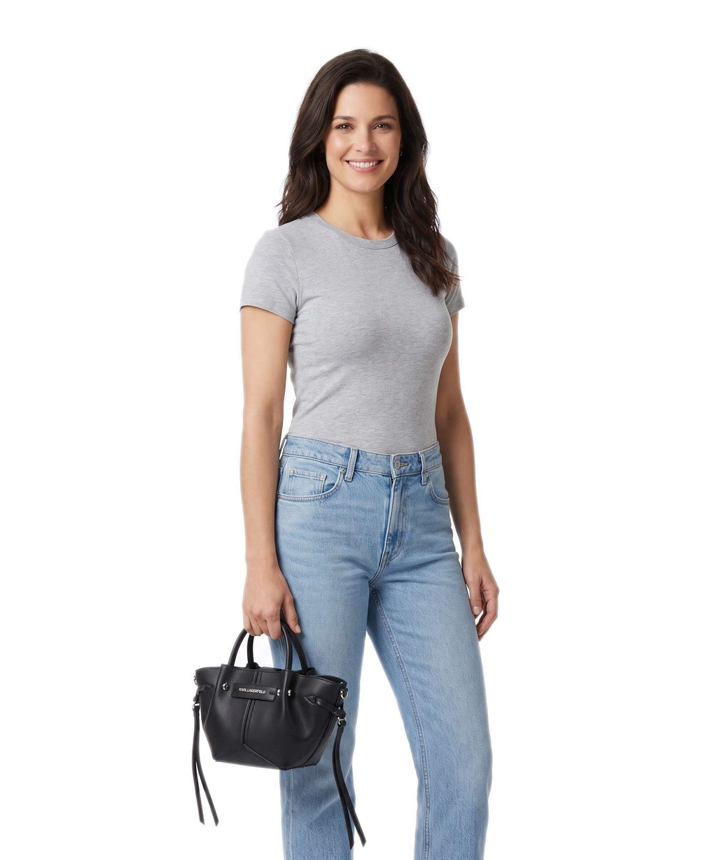 Karl Lagerfeld K/Pierced Mini Handbag black nickel