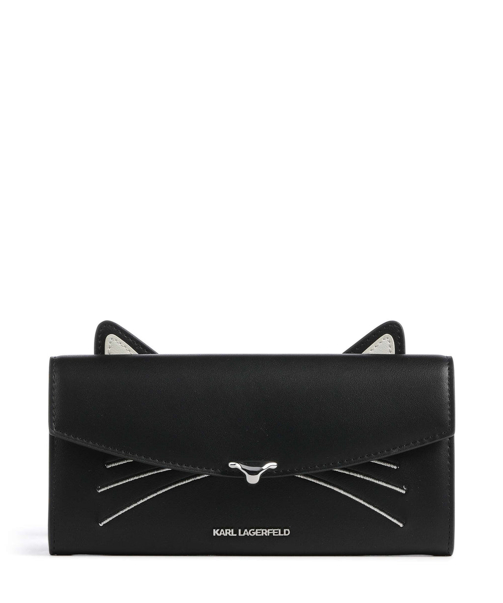 Karl Lagerfeld Ikon Monogram Clutch bag black