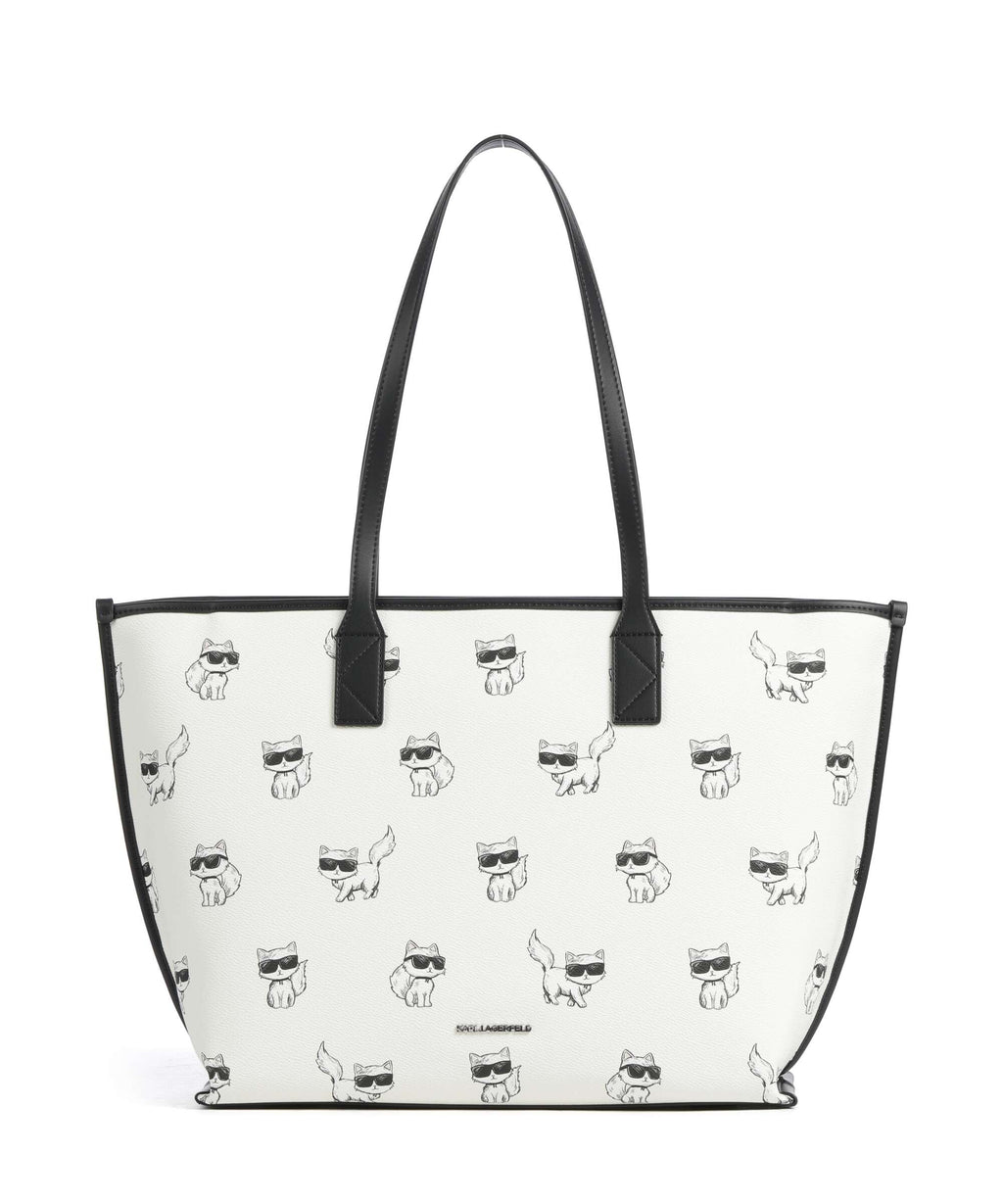 Karl Lagerfeld Ikon Choupette Tote bag cannoli cream