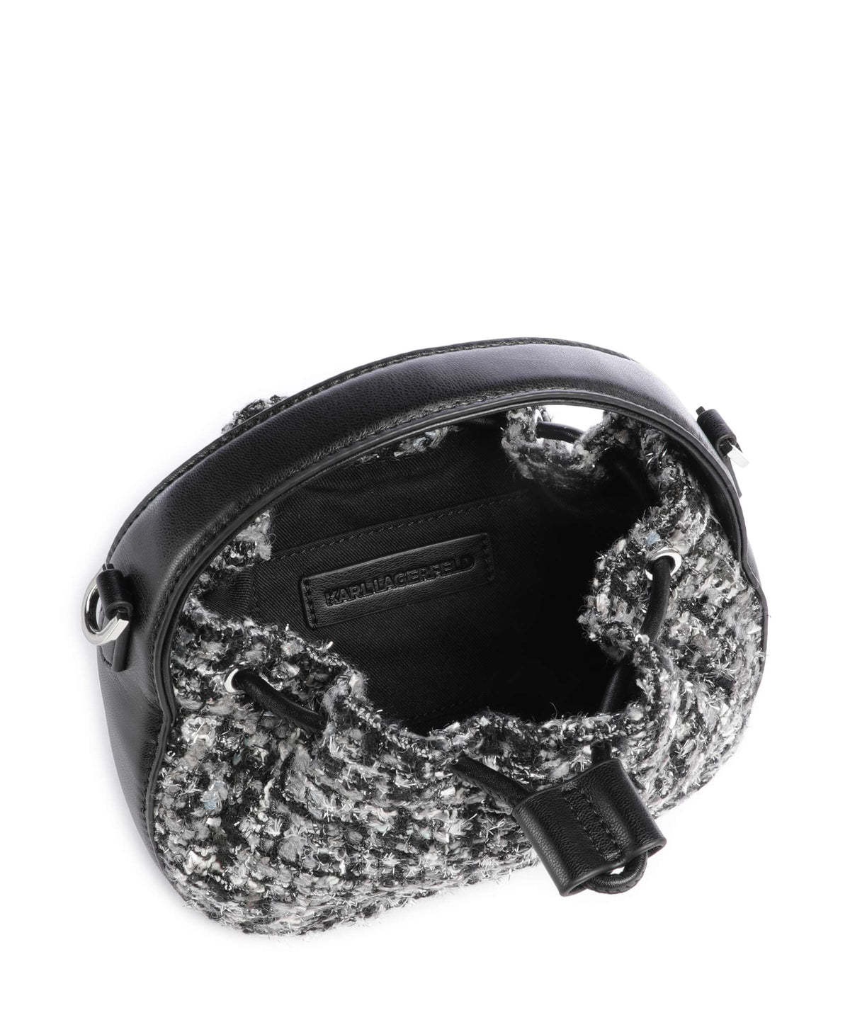Karl Lagerfeld K/Soiree Mini Bucket bag black/white