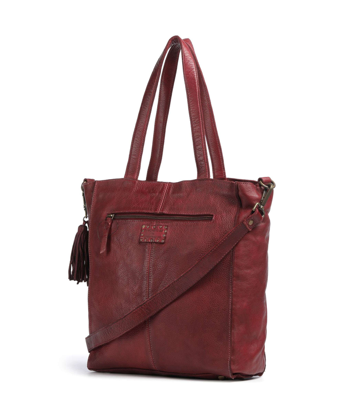 Taschendieb Wien Glücksbrücke 2 Tote bag red burgundy