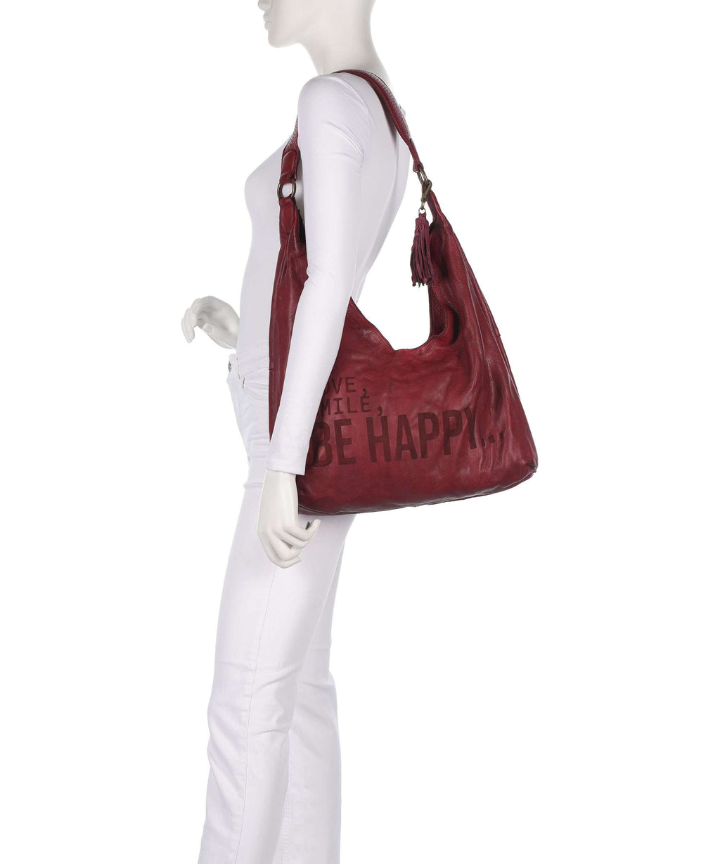 Taschendieb Wien Glücksbrücke 4 Hobo bag red burgundy