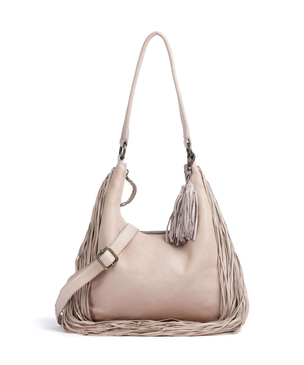 Taschendieb Wien Löwengasse 5x Hobo bag linen rose