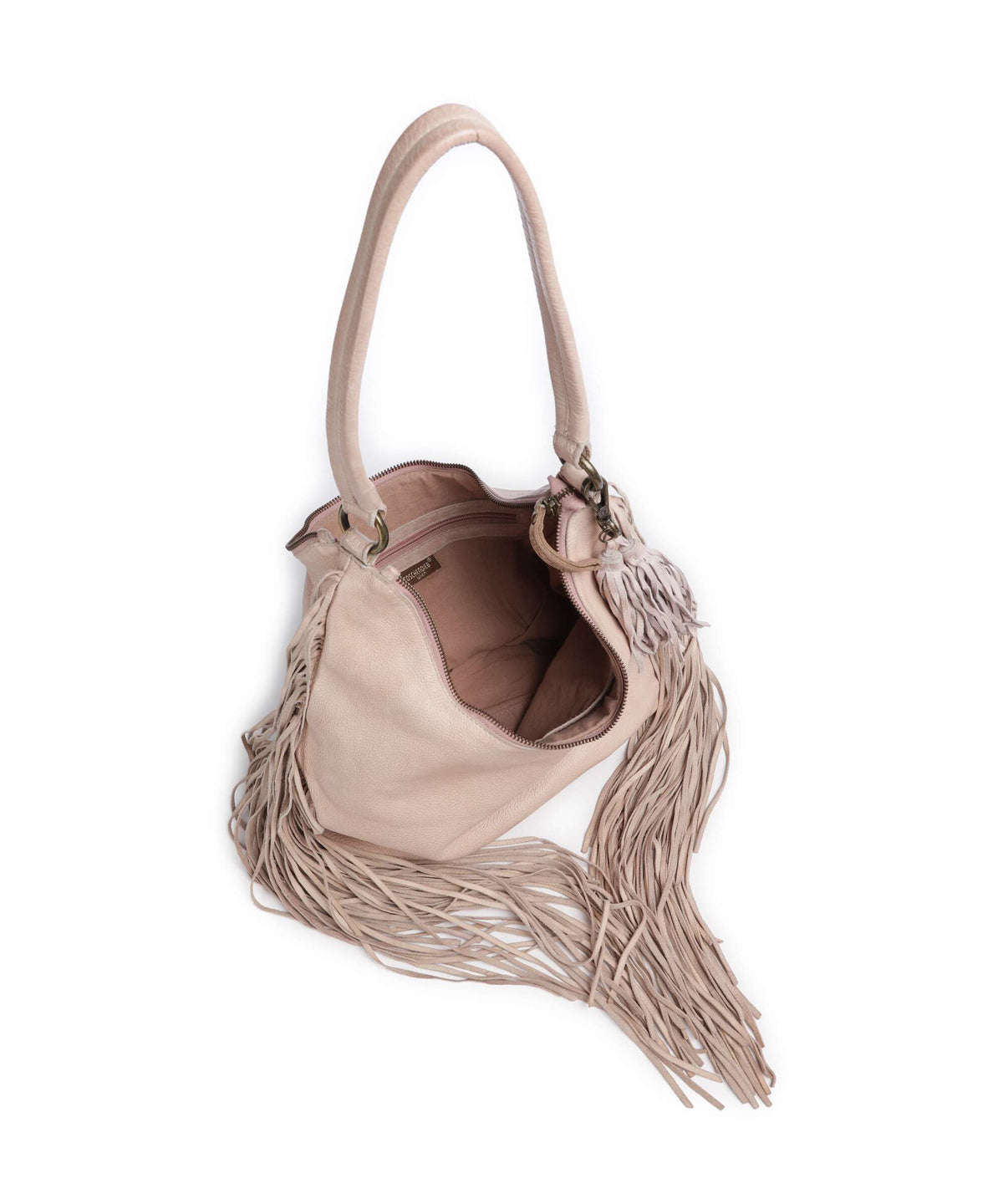 Taschendieb Wien Löwengasse 5x Hobo bag linen rose