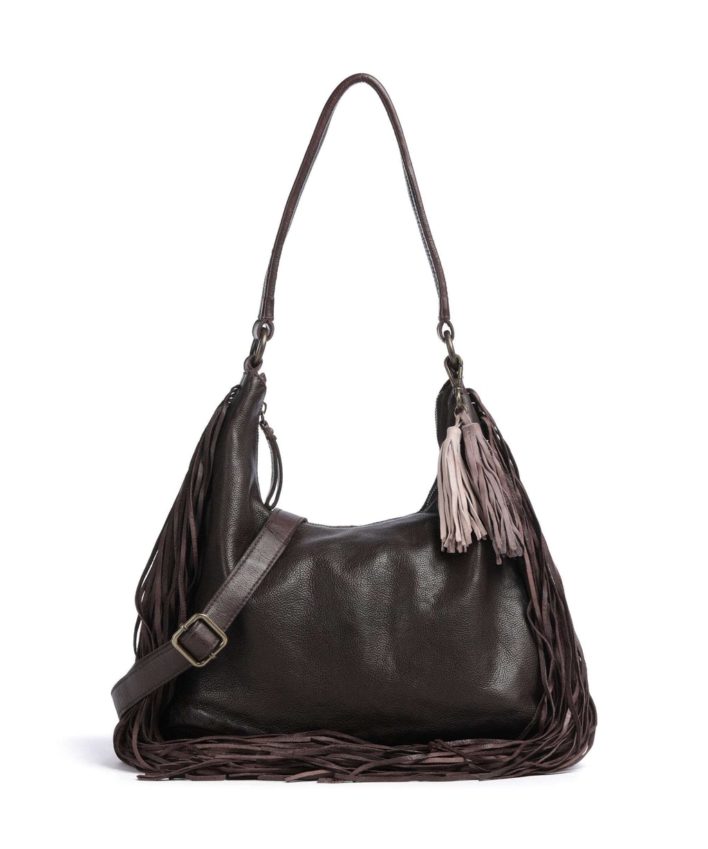 Taschendieb Wien Löwengasse 5x Hobo bag mokka