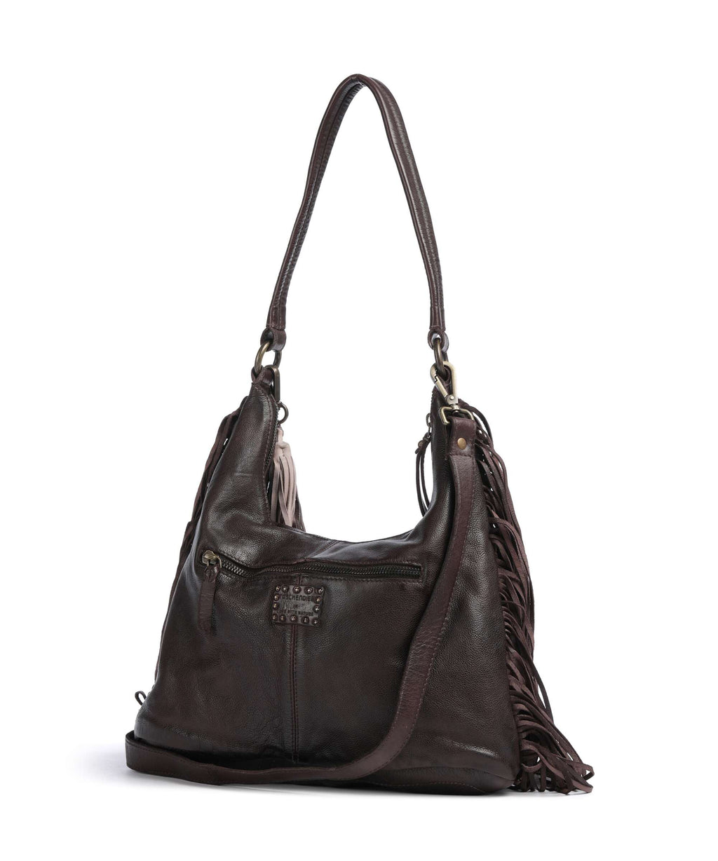 Taschendieb Wien Löwengasse 5x Hobo bag mokka